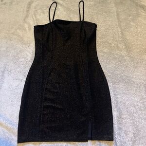 Medium black sparkly Spagetti strap dress